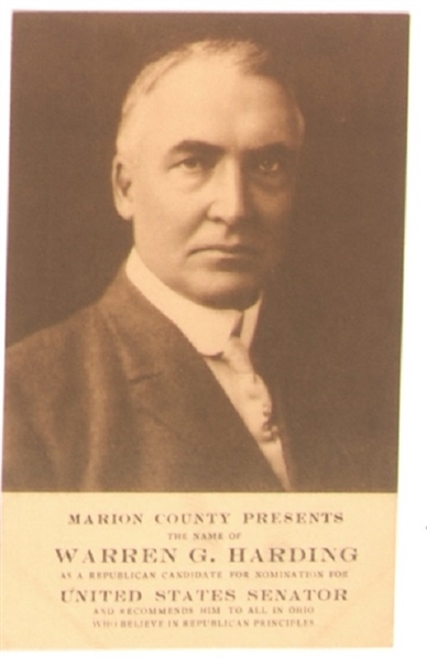 Harding Marion County Postcard
