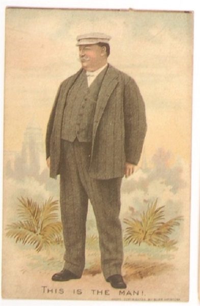 William Howard Taft Color Postcard
