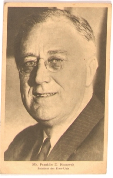 Roosevelt President des Etats-Unis Postcard
