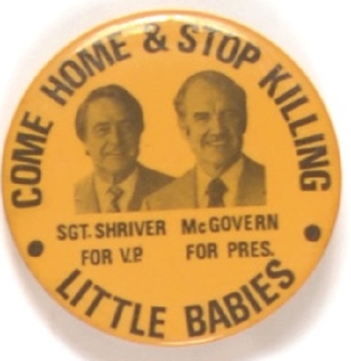 McGovern Come Home and Stop Killing Little Babies