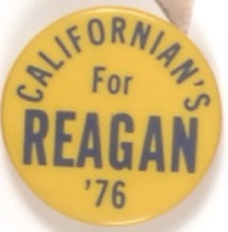 Californians for Reagan 1976 Celluloid