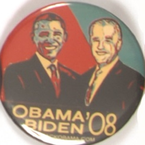 Obama, Biden Colorful 2008 Jugate