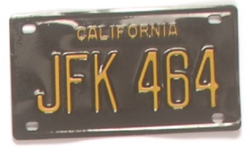 JFK 1964 California Mini License