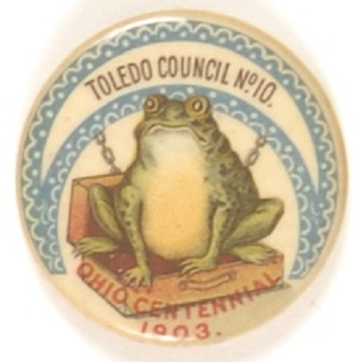 Toledo Council No. 10 Ohio Centennial Frog Pin