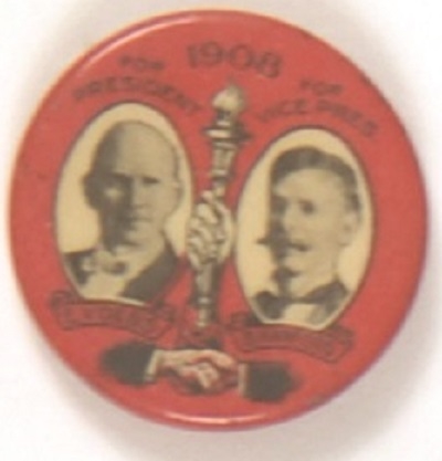 Debs-Hanford 1908 Socialist Torch Jugate