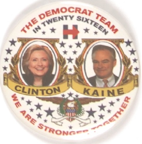 Clinton, Kaine the Democrat Team