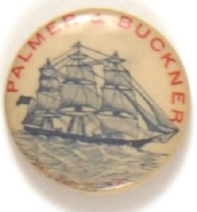 Palmer and Buckner 1896 Third Party Celluloid