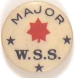 Major W.S.S. World War I Celluloid