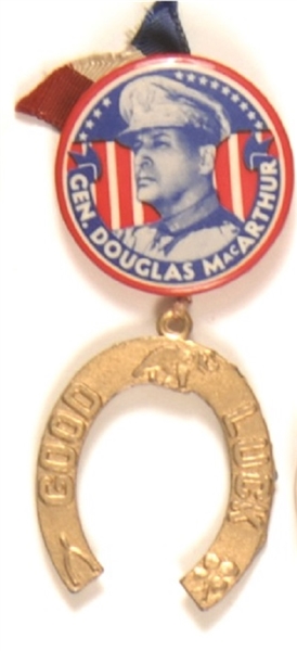 MacArthur Celluloid With Good Luck Horseshoe