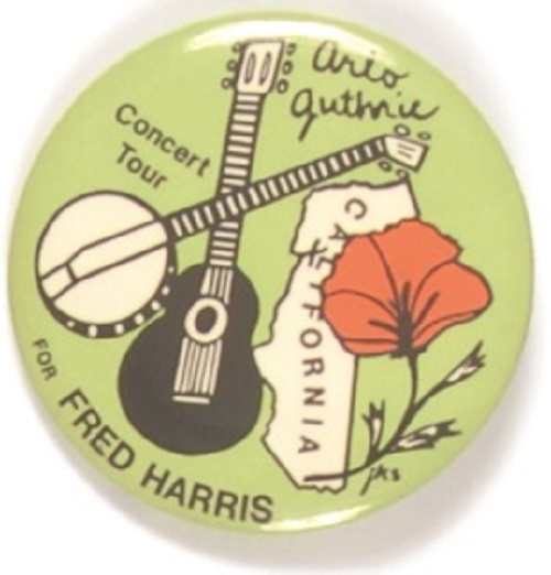 Fred Harris, California Arlo Guthrie Tour