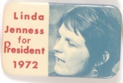 Linda Jenness for President 1972 Socialist