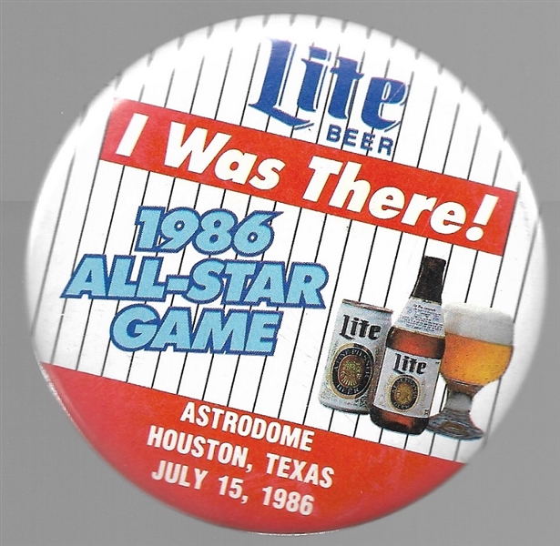Houston 1986 All Star Game Bud Light