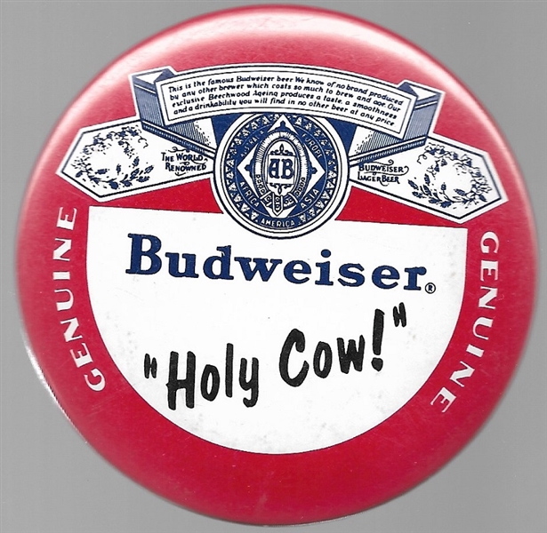 Budweiser "Holy Cow" Harry Caray Pin
