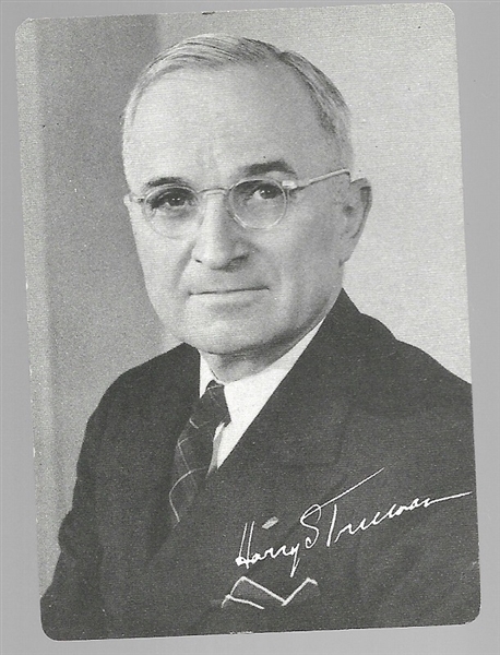 Harry Truman Convention Card 