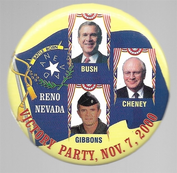 Bush Nevada Coattail Pin 