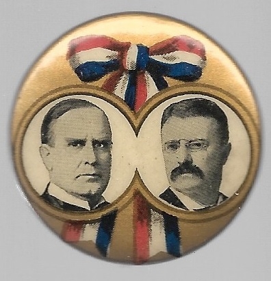 McKinley-Roosevelt Gold Jugate 