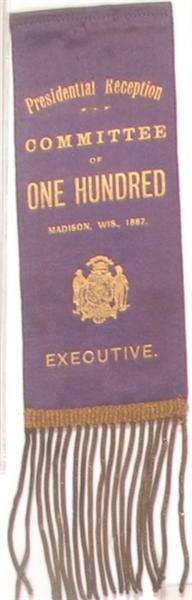 Grover Cleveland One Hundred Committee Wisconsin Executive Ribbon