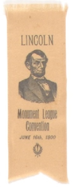 Lincoln Monument League Convention Ribbon