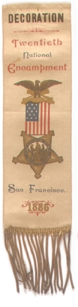 GAR San Francisco 1886 Ribbon