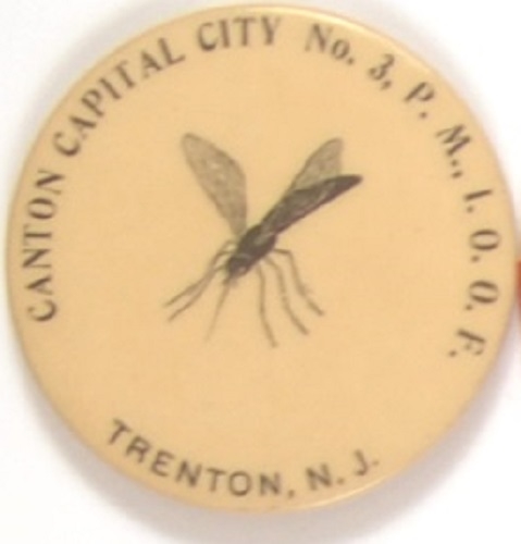 Odd Fellows Trenton, N.J. Mosquito Celluloid