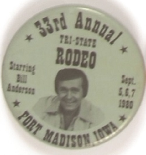 Tri-State Rodeo, Bill Anderson 1980 Celluloid