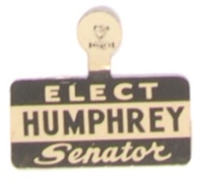 Elect Humphrey Senate Minnesota Tab