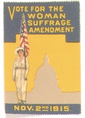 Woman Suffrage Amendment 1915 Stamp