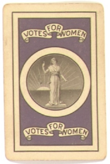 Votes for Women Playing Card, King of Hearts