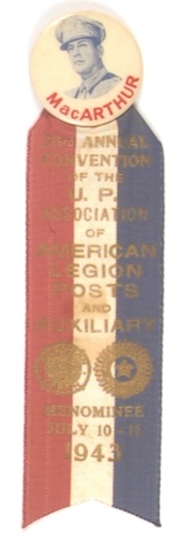 MacArthur 1943 American Legion Pin, Ribbon
