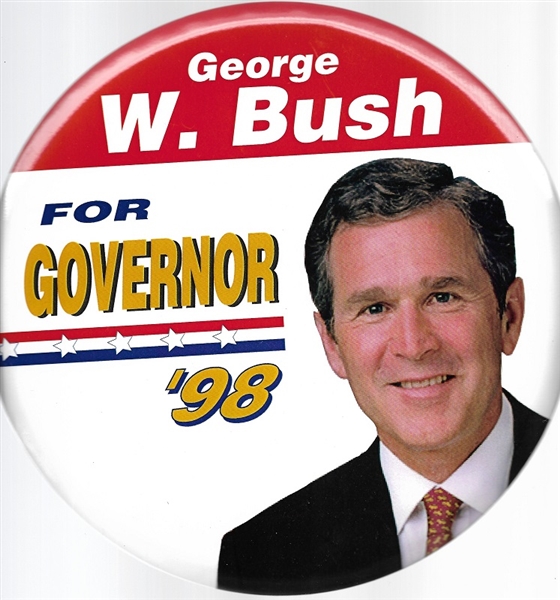 GW Bush for Governor of Texas 9-Inch Celluloid
