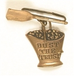Roosevelt Coal Bucket Bust the Trusts Pin
