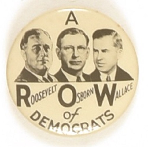 Roosevelt, Wallace, Osborn ROW of Democrats Arizona Coattail