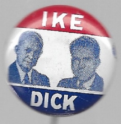 Eisenhower, Ike and Dick Litho Sample Blue Photos