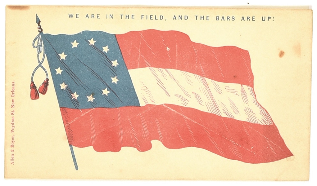 Confederate States Flag Civil War Cover