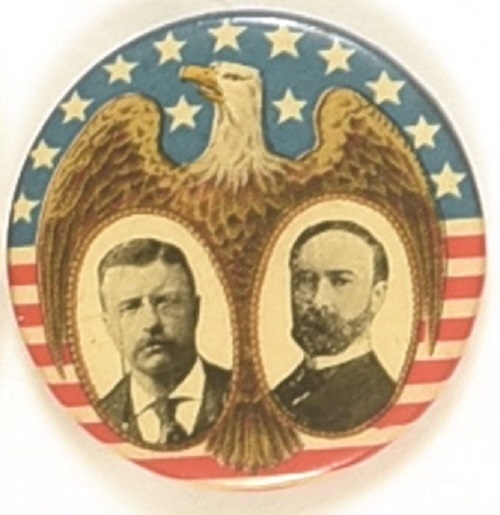 Roosevelt, Fairbanks Eagle with Stars and Stripes