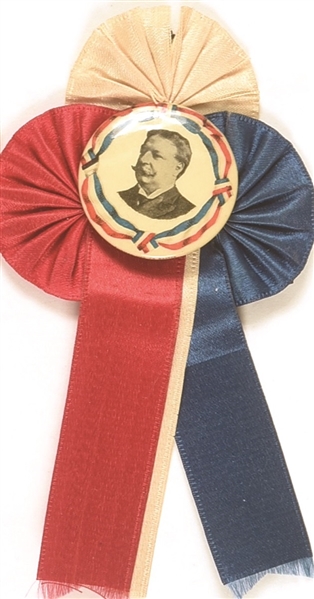 Taft Scarce Picture Pin With Rosette