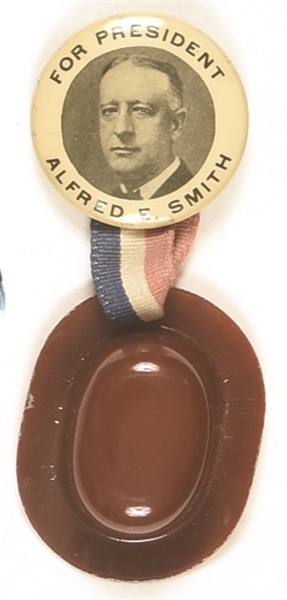 Al Smith Celluloid with Plastic Brown Derby