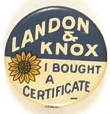 Landon, Knox I Bought a Certificate