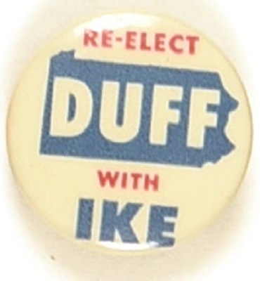 Re-Elect Duff With Ike Pennsylvania Coattail