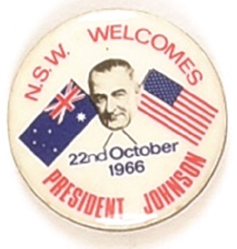 New South Wales Welcomes Lyndon Johnson