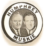 Humphrey, Muskie Black and White Jugate
