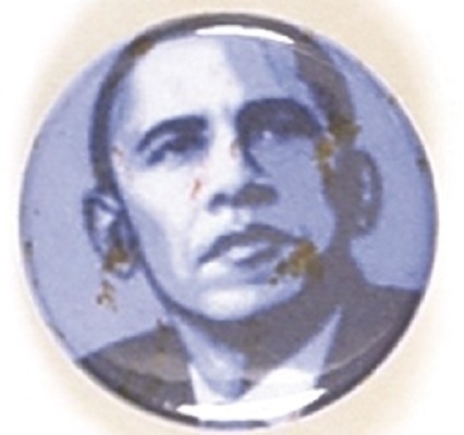 Obama Small Blue Celluloid