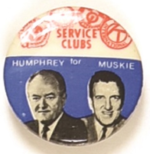 Humphrey, Muskie Service Clubs