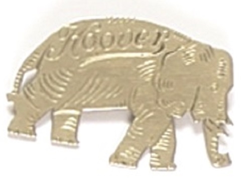 Hoover Metal Elephant Pinback