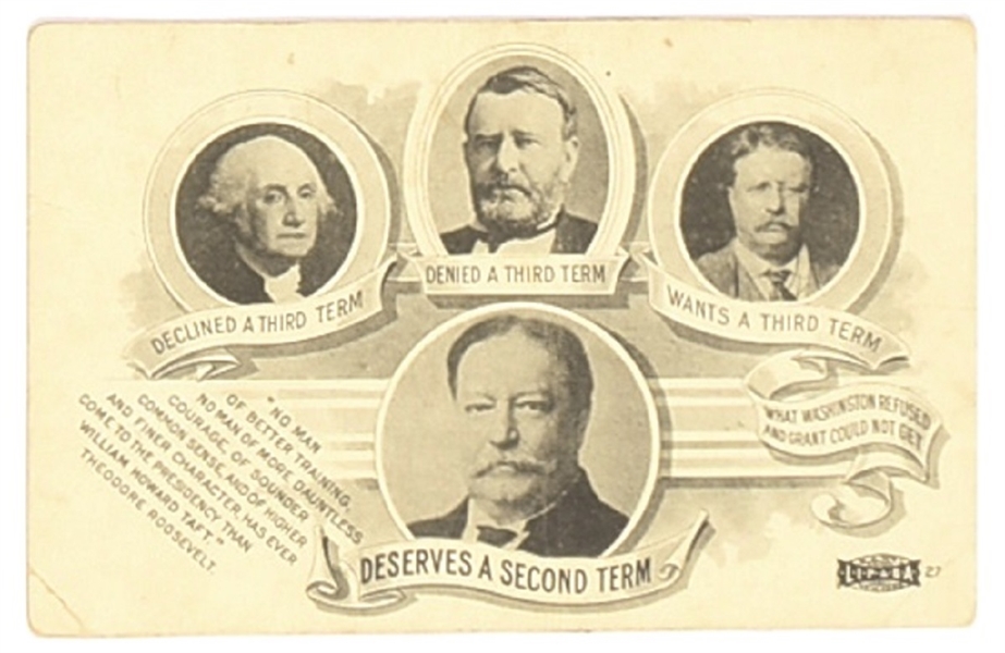 Taft Presidents Postcard