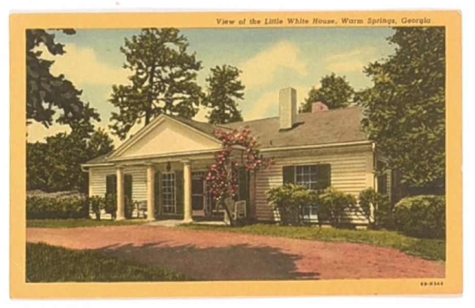 Franklin Roosevelt Little White House Postcard