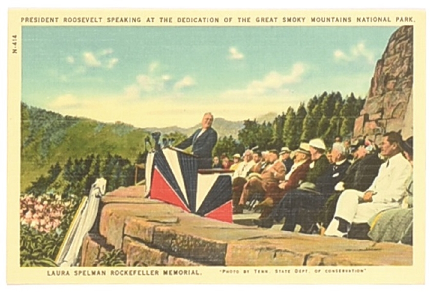 Franking Roosevelt Great Smoky Mountains Postcard