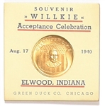 Willkie Elwood, Indiana, Acceptance Celebration