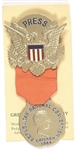 Dewey 1944 Press Badge and Card