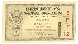 Dewey 1944 Convention Ticket